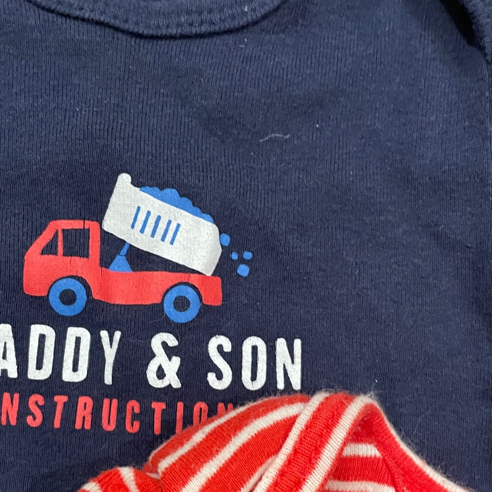 Carter's Navy and Red Bodysuit Set - Picture 4 of 5